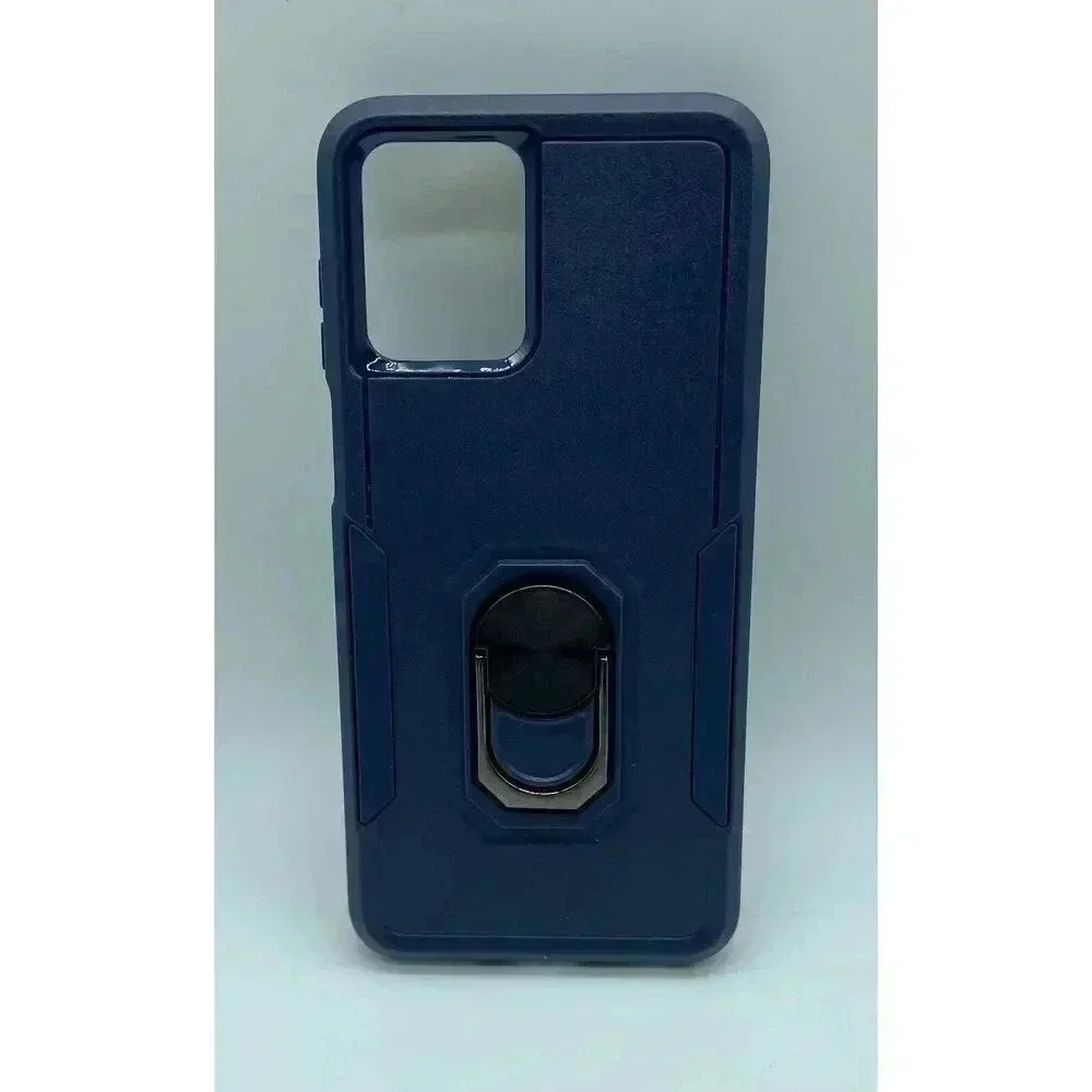 Magnetic‎ Kickstand Case For Motorola Moto G 5G 2022 Blue + 2 Screen Protectors